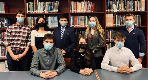 Bottom row: (Left to right) Junior Mitch Kenney, sophomores Norwin Student, and Oliver Hinson
Top row: Sophomores Andres Breauchy, Amina Nazarei, freshmen Rishab Moudgil, Erica Fierle, and Andrew Brown 
