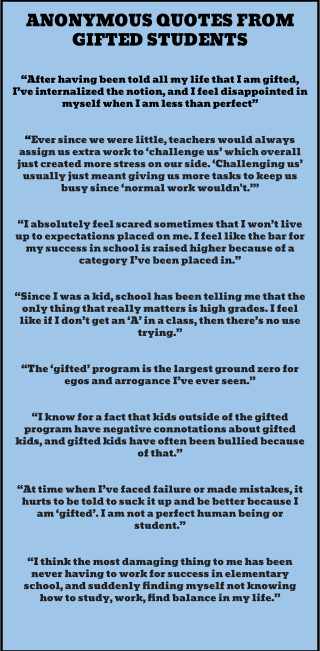What do other gifted students have to say?
