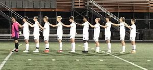 The boys before their game against Latrobe on Oct. 11.