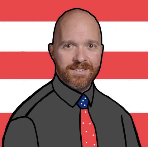 History teacher Eric Bartels announced his run for Presidency this morning.
