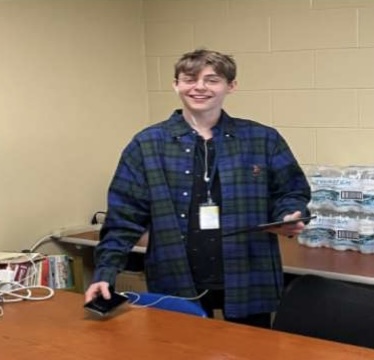 Russell Tyson spends his afternoons working as a district IT intern.