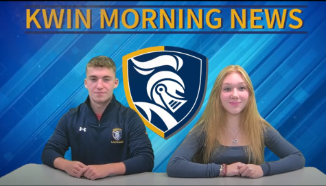 Andrew Brown (11) and Grace Paulovich (10) are the new KWIN anchors for the 2022-23 school year.
