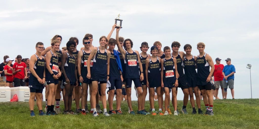 The boys finished in third place at the Marty Uher Invitational on Sept. 3.