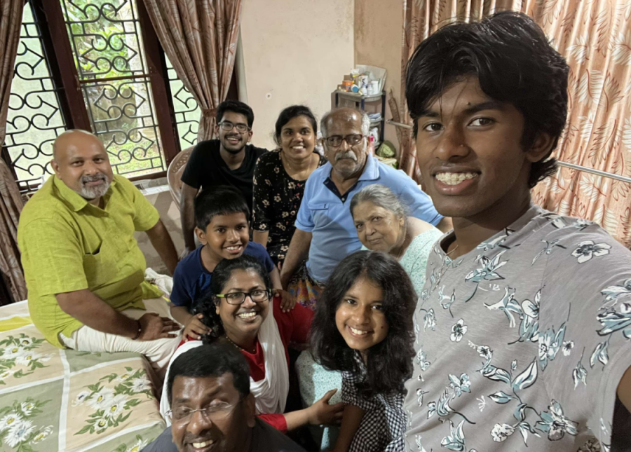 David Shepherd visiting his family in India. 