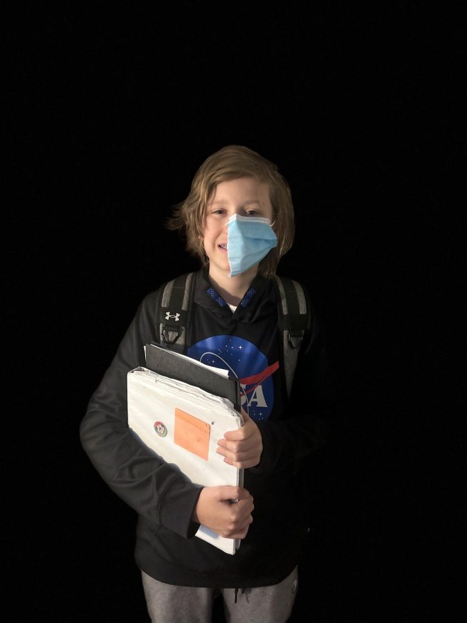 Max Fleckenstein (7), like all Norwin students, had to participate in a variety of schooling (in-person, online, etc.) during the COVID-19 pandemic. 