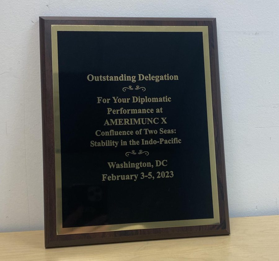 Out of 900 participants, Norwin High School was awarded the title of Outstanding Large School Delegation. 