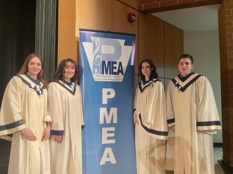 Norwin Students at PMEA Regional competition where Abrielle Brown (second from left) and Cameron Behary (far right), moved on to qualify for States. 