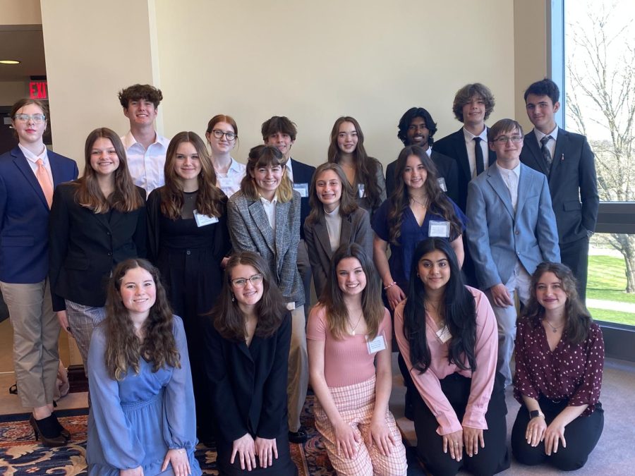 On April 13, nineteen members of the Model United Nations Club attended Westminster Colleges conference. 