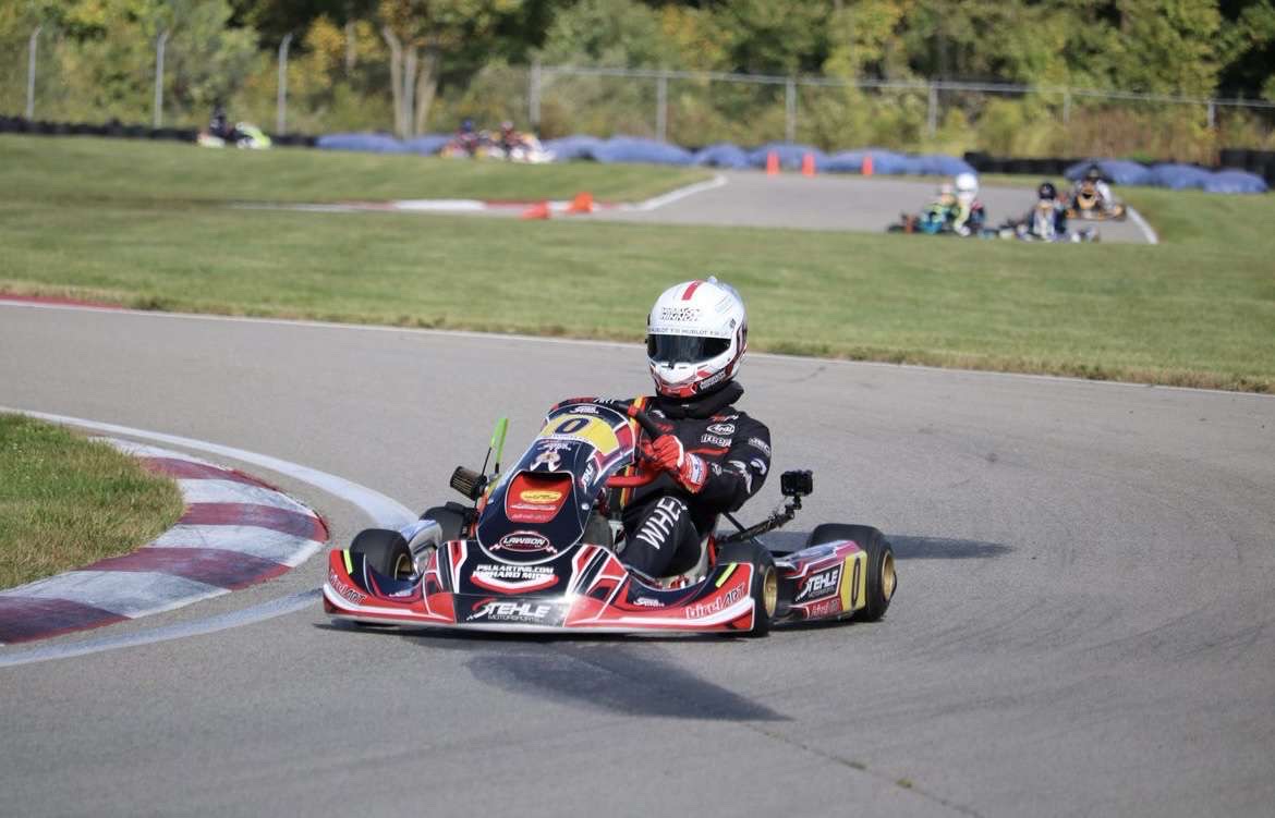 Danny Tyskiewicz turning the corner in his most recent CKNA Race.