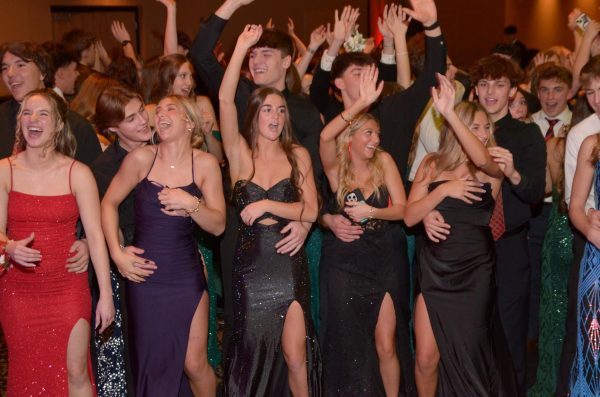 Students on the dance floor at Snoball