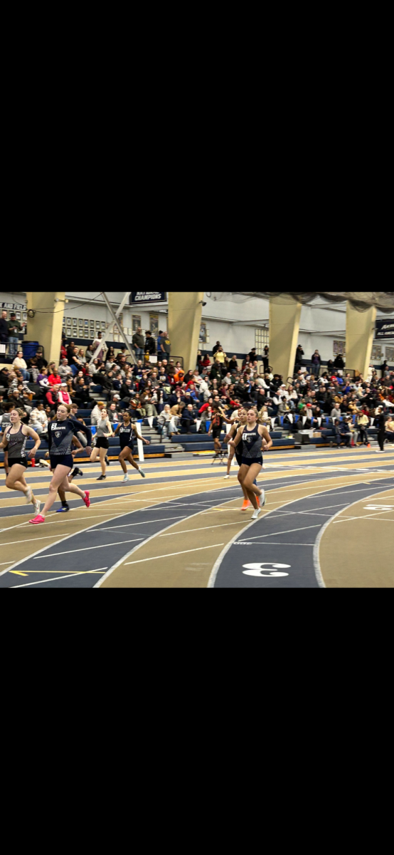 Brandi Brozeski, and Karina Karadus at the finish line.