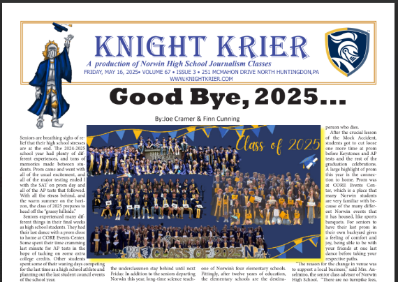 2024-25 Knight Krier Graduation issue