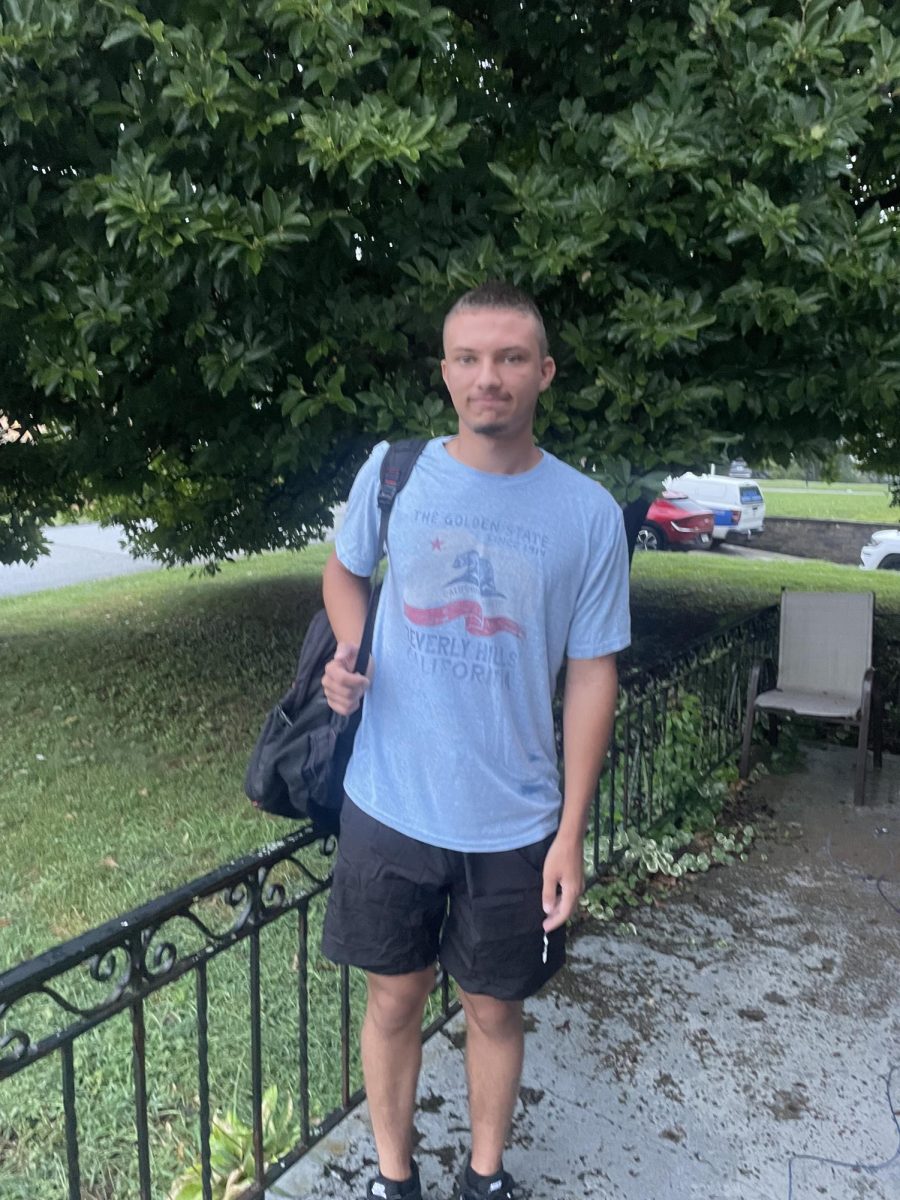 Michael Makay on his first day of senior year 