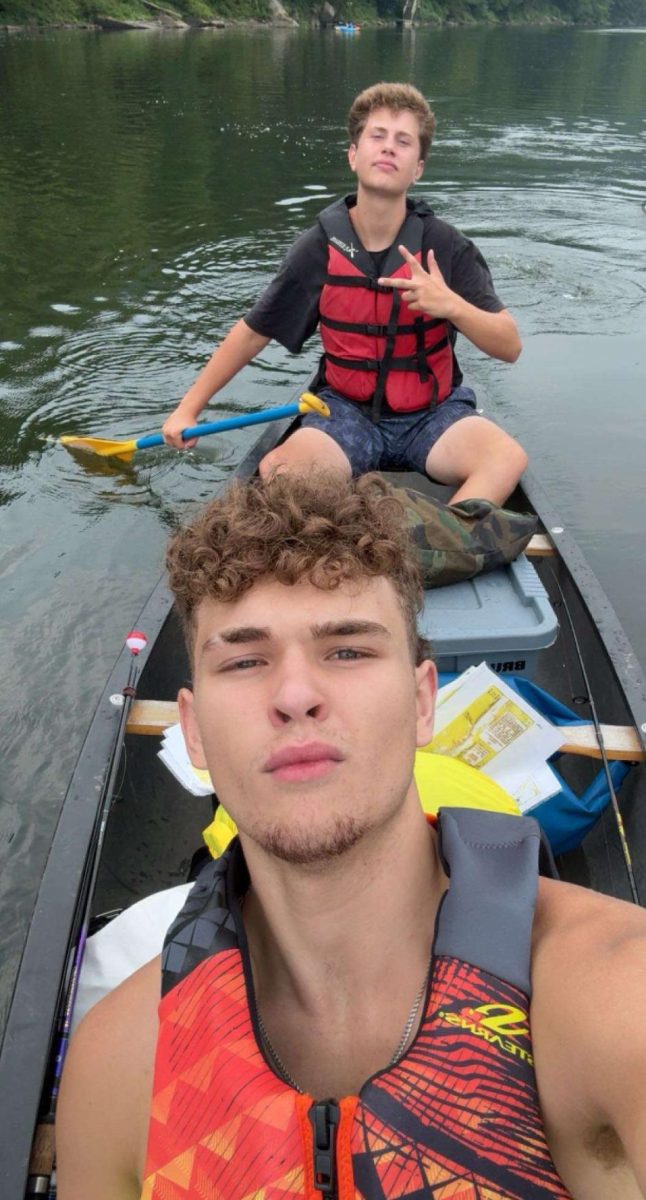 Finn learned how to live with a limited supply of food and power on his trip on the Allegheny River.