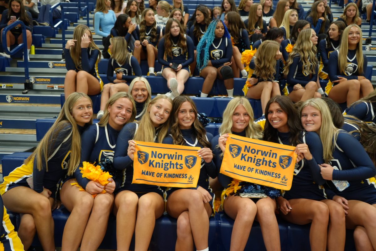 Norwin Cheerleaders at the Hoco Assembly