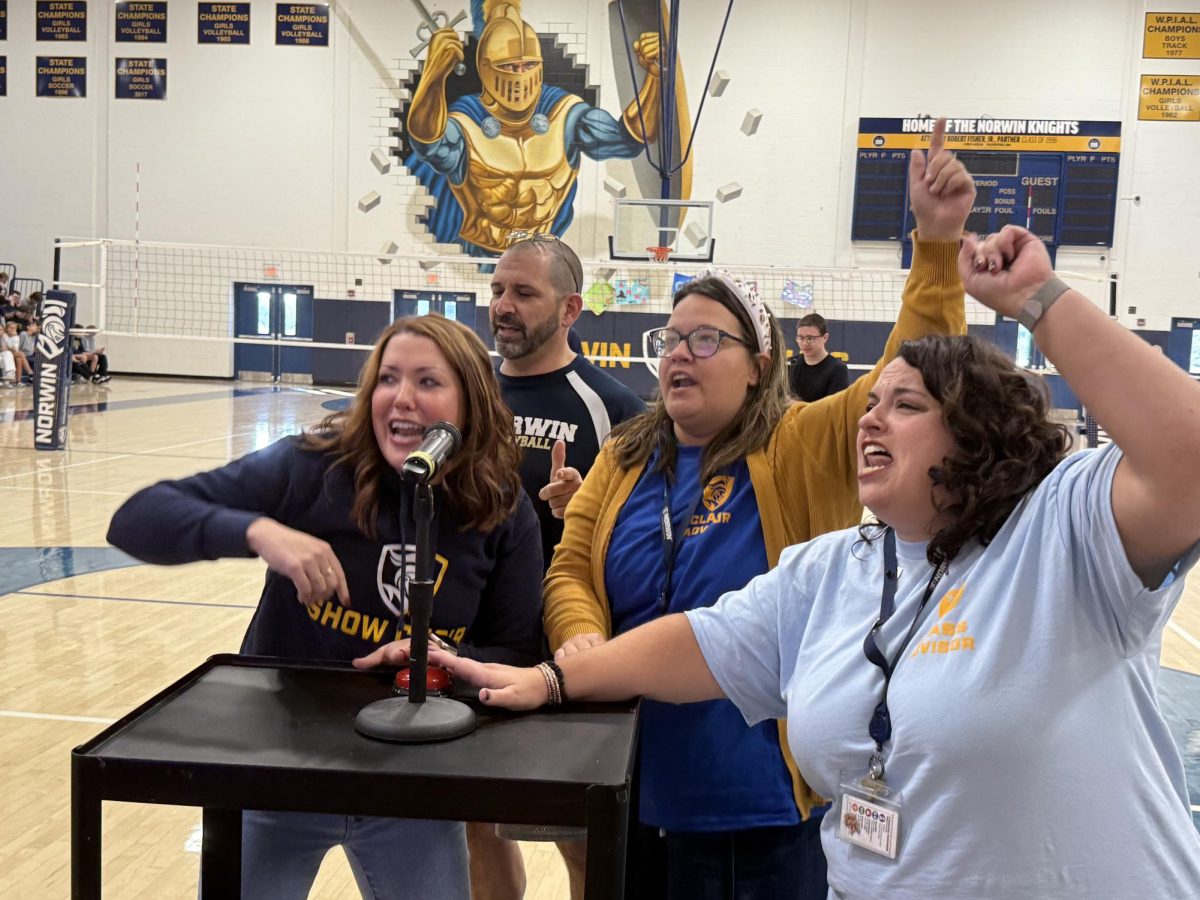 Staff team in Finish the Lyric
