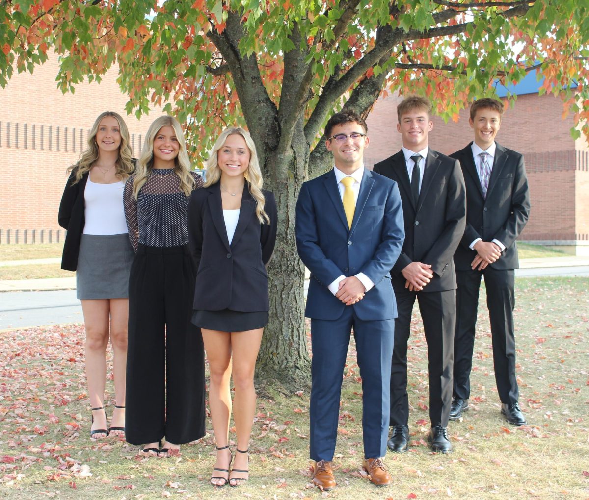 2025 Homecoming Court: (left to right)
Katie Rabo, Shae Sida, Logan Kellar, Joe Cramer, Jacob Knight, Joshua Bauer.