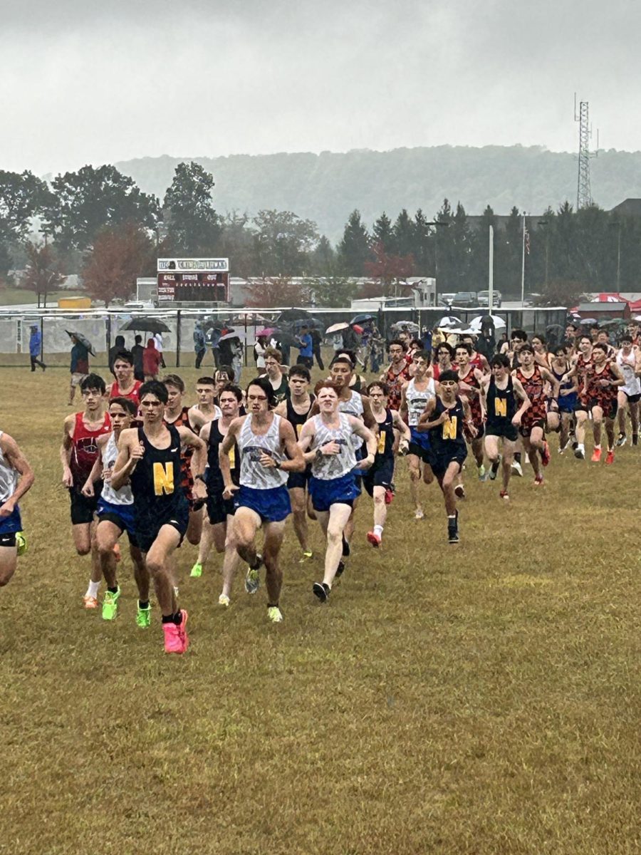 The Knights competing at the Super Section Championship, finishing a close 2nd to state ranked Hempfield. 