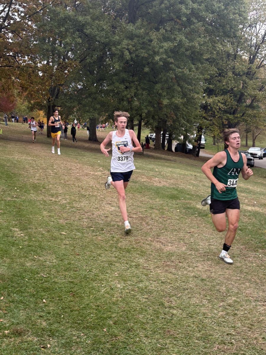 Freshman Declan O’ Donnell running in WPIAL championship 