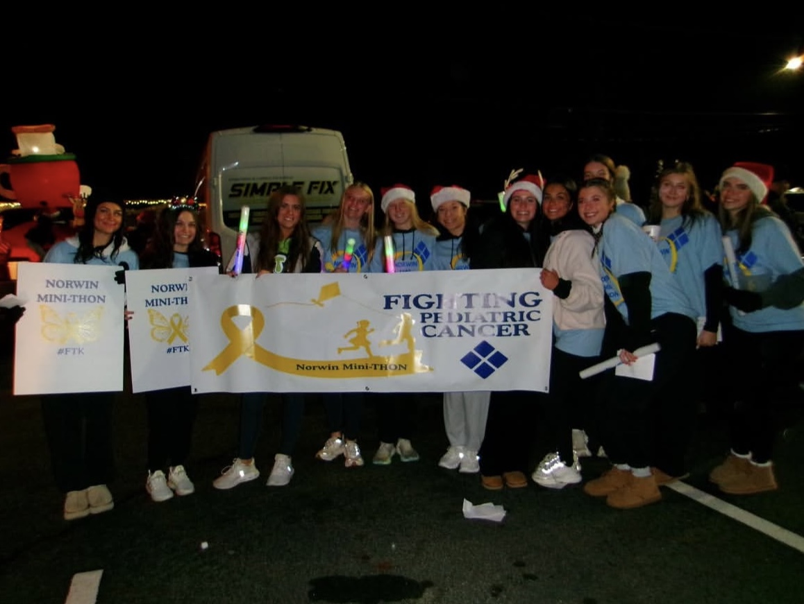 Norwin Mini THON members pose before the parade.
