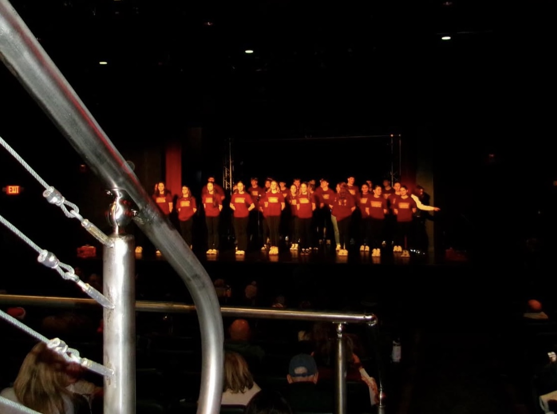 Norwin Show Choir lines up at the end of their performance.