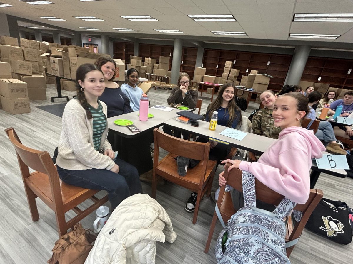 Students participating in the WIRC mock competition.