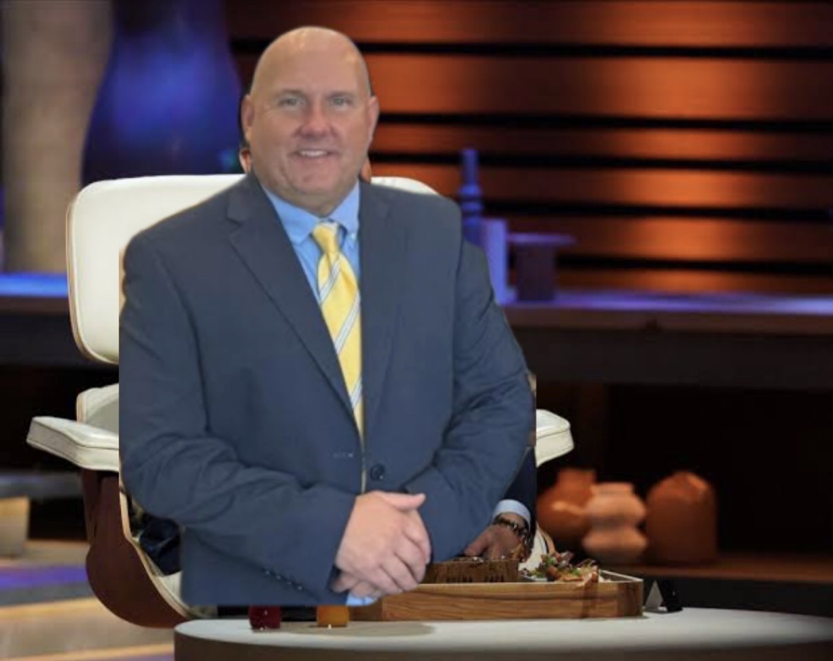 Norwin business teacher Mr. Aftanas being a judge on shark tank