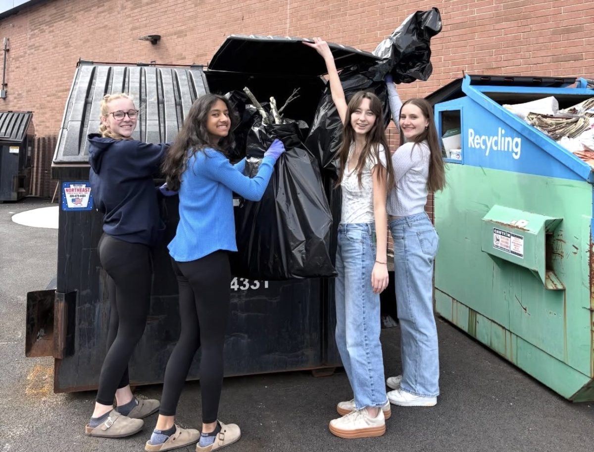 Club Members recycling 