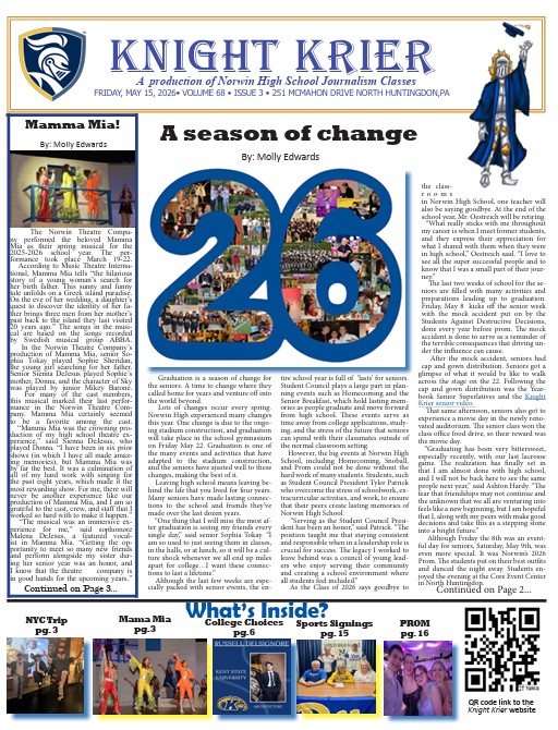 2025-26 Knight Krier Grad Issue